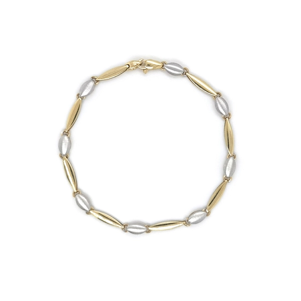 Gold Damenarmband aus kombiniertem Gold