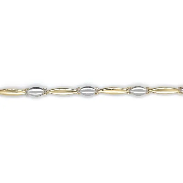 Gold Damenarmband aus kombiniertem Gold