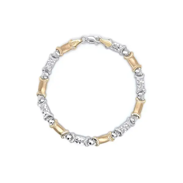 Gold-Kombi-Armband
