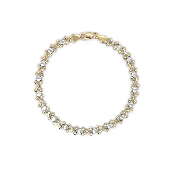Gold-Kombi-Armband