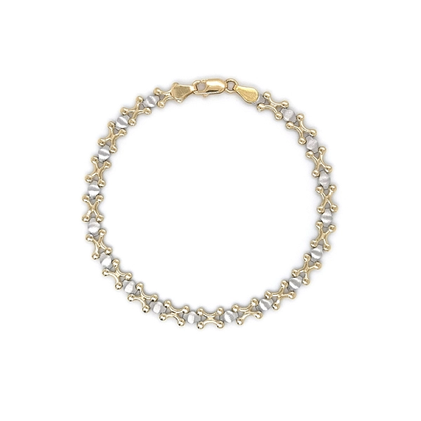 Gold-Kombi-Armband