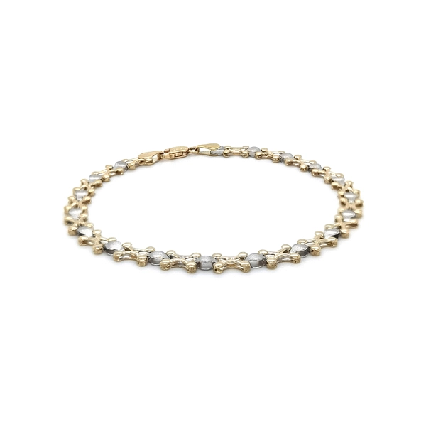 Gold-Kombi-Armband
