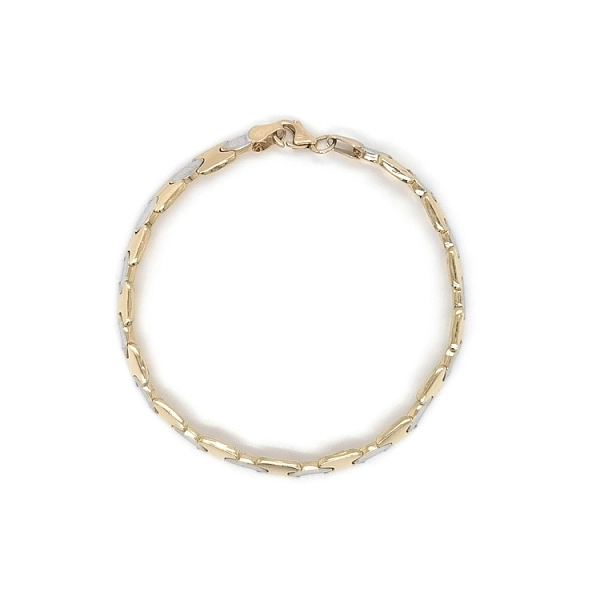 Gold Damenarmband aus kombiniertem Gold
