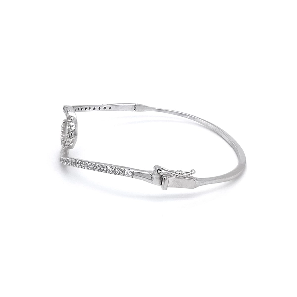 Damenarmband mit Zirkonen aus Weißgold
