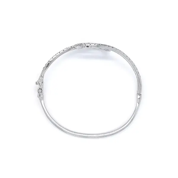 Damenarmband mit Zirkonen aus Weißgold