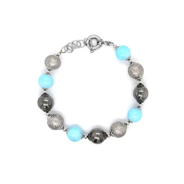 Damen Weißgold Perlenarmband