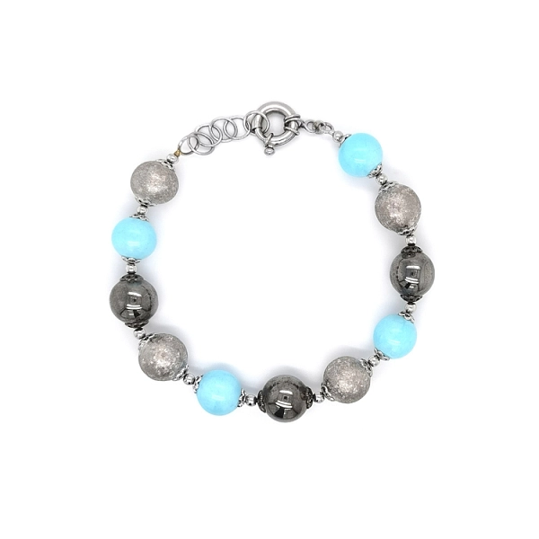 Damen Weißgold Perlenarmband