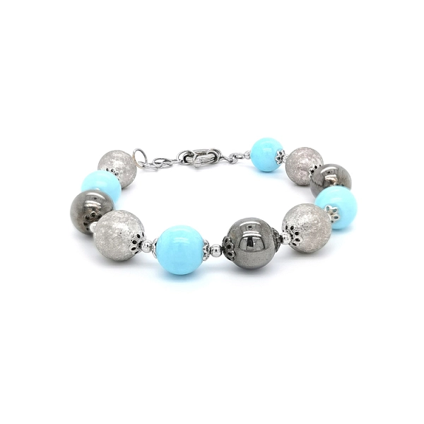 Damen Weißgold Perlenarmband