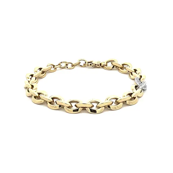 Goldarmband mit Zirkonen