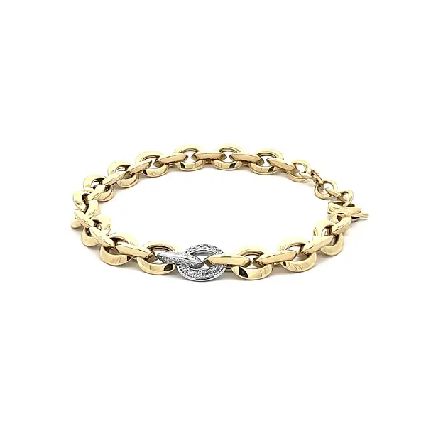 Goldarmband mit Zirkonen