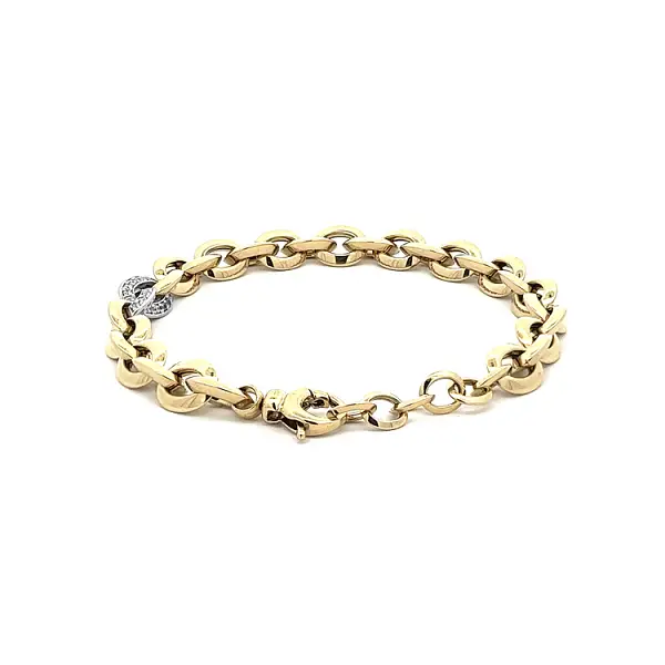 Goldarmband mit Zirkonen