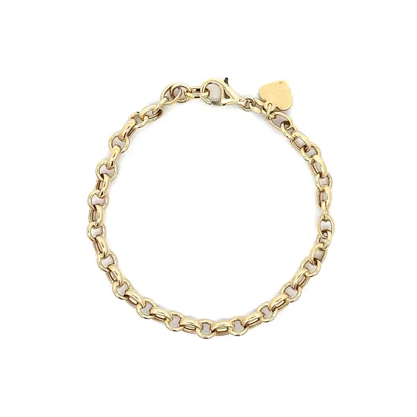 Goldenes Damenarmband mit Herz