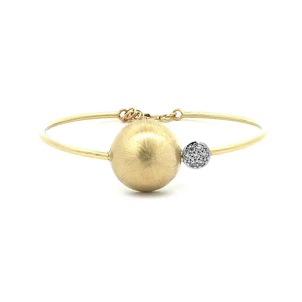 Gold Damenarmband mit Zirkonen