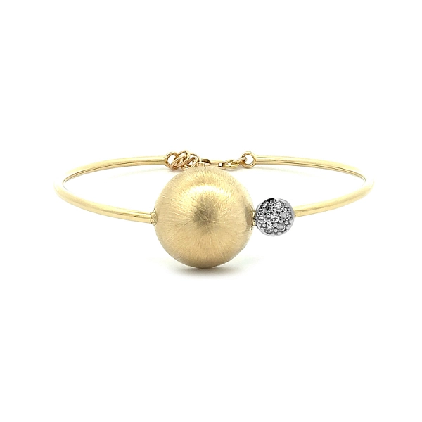 Gold Damenarmband mit Zirkonen