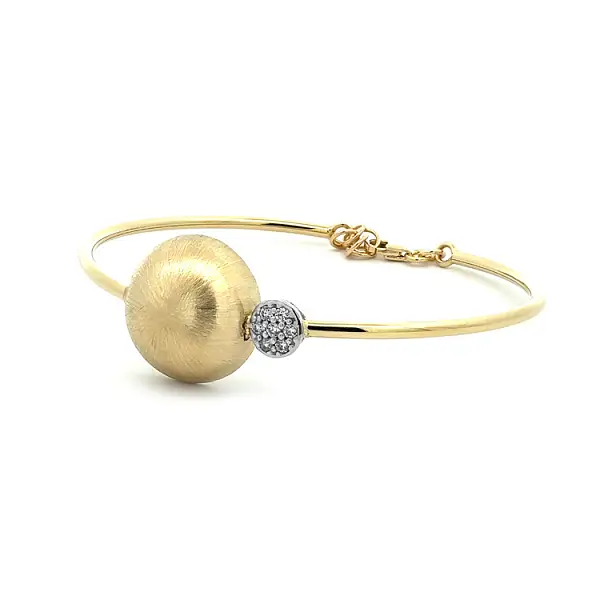 Gold Damenarmband mit Zirkonen