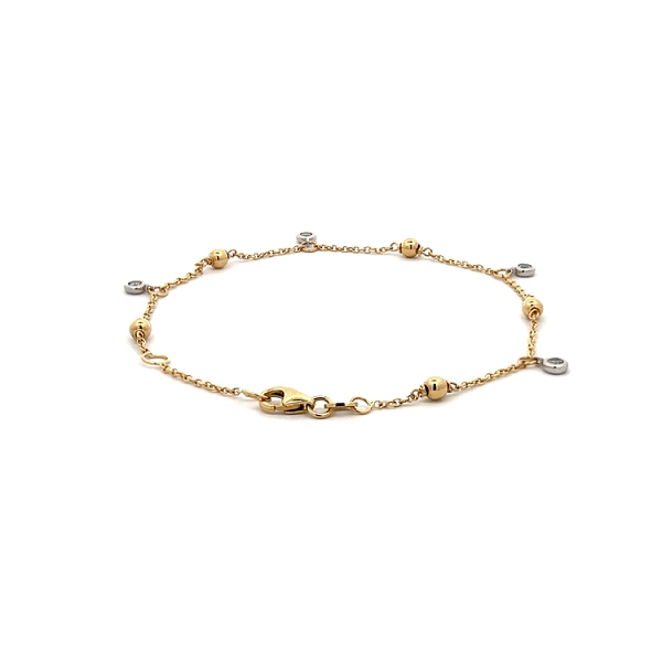 Armband mit Zirkonen aus kombiniertem Gold