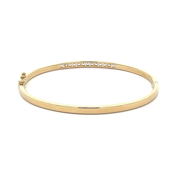 Gold-Armreif mit Zirkonen