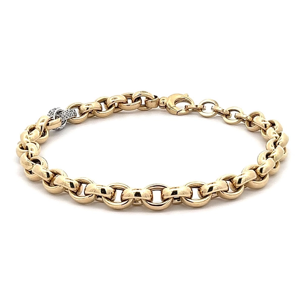 Armband mit Zirkonen in Gold