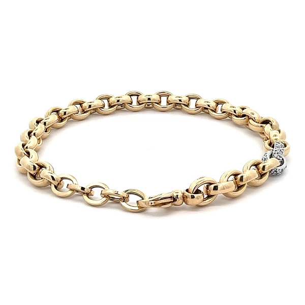 Armband mit Zirkonen in Gold