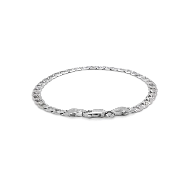Weißgold-Gürteltier-Armband