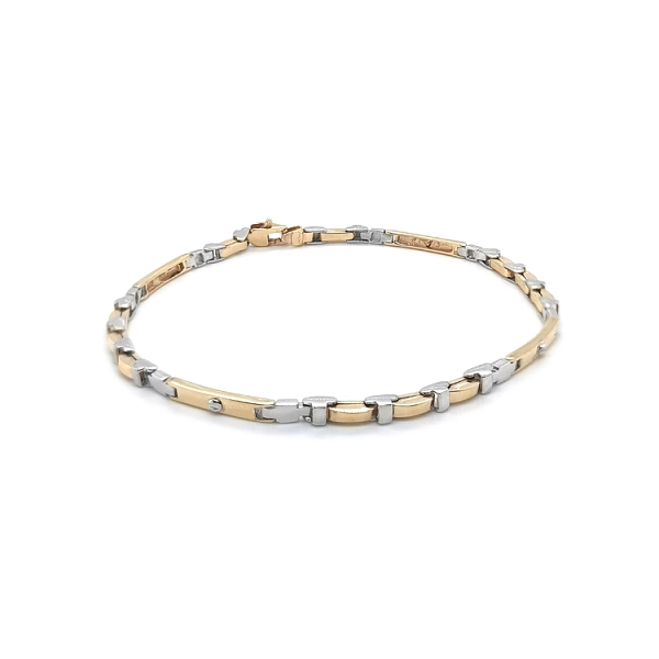 Gold-Kombi-Armband