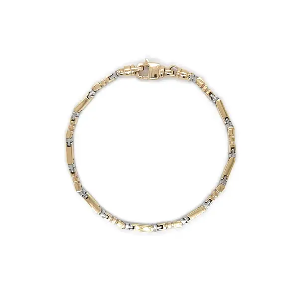 Gold Herrenarmband aus kombiniertem Gold