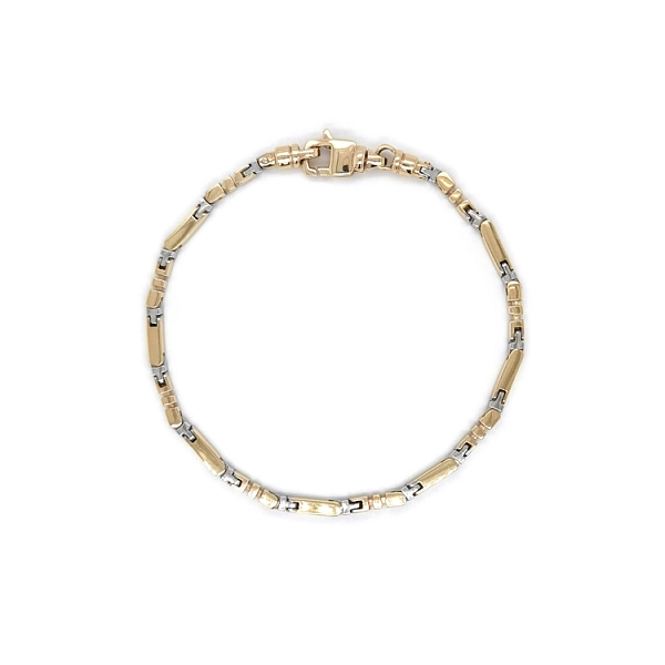 Gold Herrenarmband aus kombiniertem Gold