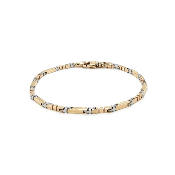 Gold Herrenarmband aus kombiniertem Gold