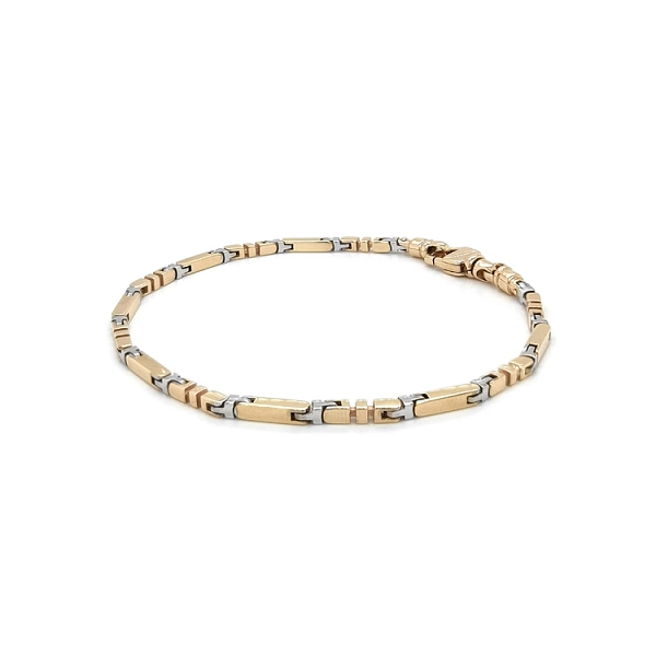 Gold Herrenarmband aus kombiniertem Gold