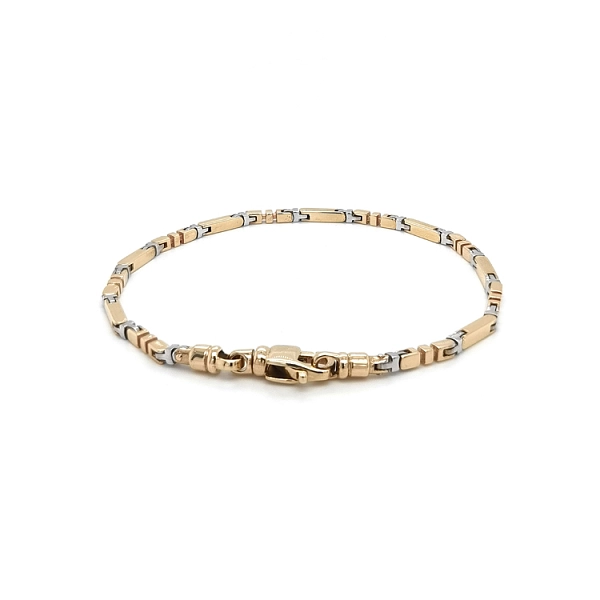 Gold Herrenarmband aus kombiniertem Gold