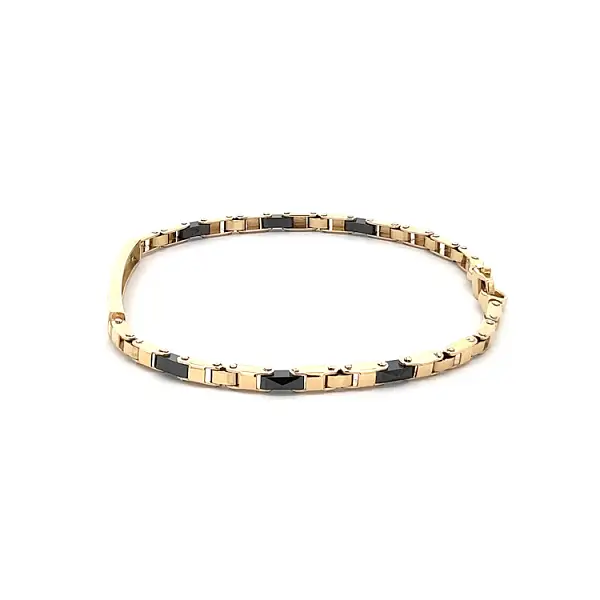 Gold Herrenarmband mit Platte
