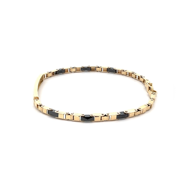 Gold Herrenarmband mit Platte