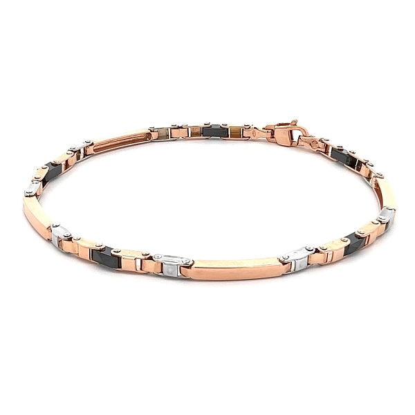 Armband mit Keramik-Kombination Gold