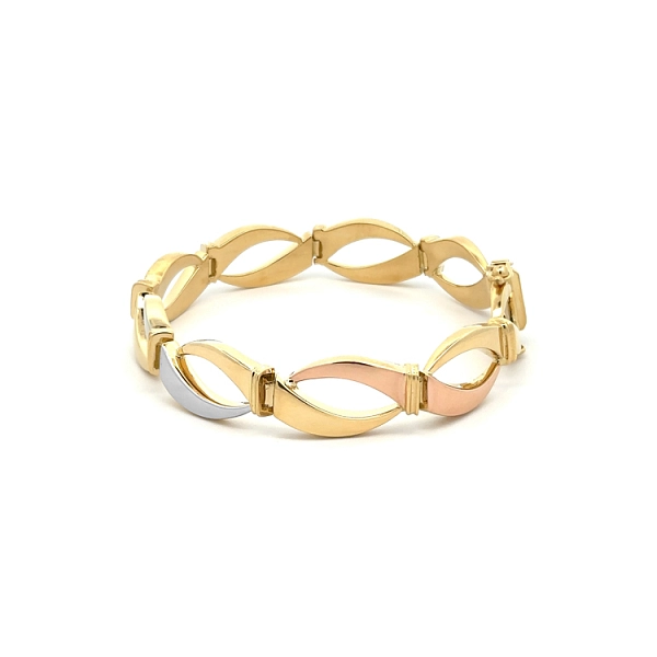 Gold Damenarmband aus kombiniertem Gold