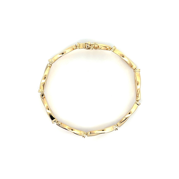 Gold Damenarmband aus kombiniertem Gold