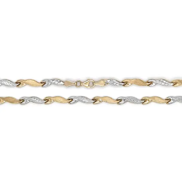 Damen-Halskette aus Kombinationsgold