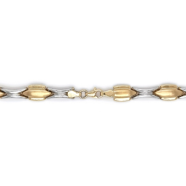 Gold Damenhalskette aus kombiniertem Gold