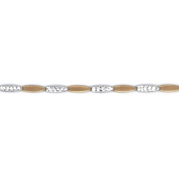 Gold Damenhalskette aus kombiniertem Gold