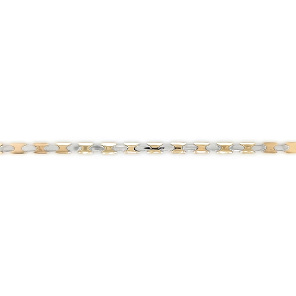 Gold Damenhalskette aus kombiniertem Gold