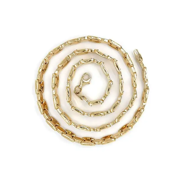 Gold Damenhalskette aus kombiniertem Gold