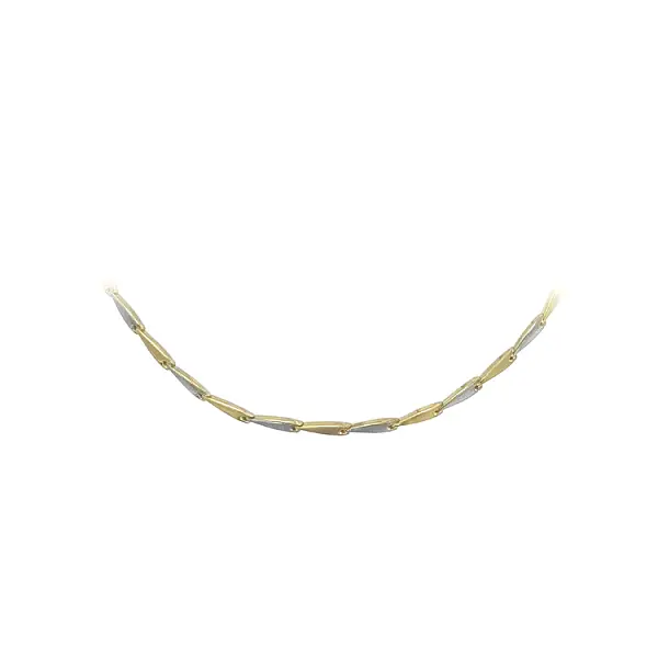 Gold Damenhalskette aus kombiniertem Gold