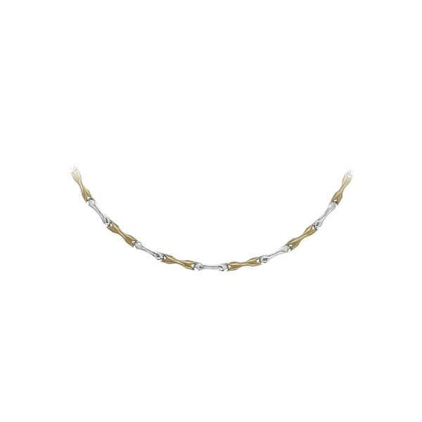 Gold Damenhalskette aus kombiniertem Gold