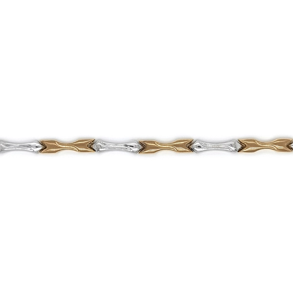Gold Damenhalskette aus kombiniertem Gold