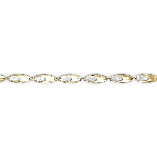 Gold Damenhalskette aus kombiniertem Gold