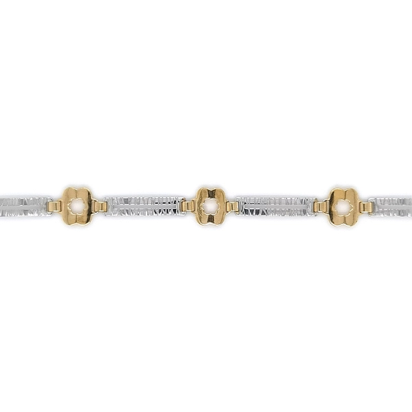 Gold Damenhalskette aus kombiniertem Gold