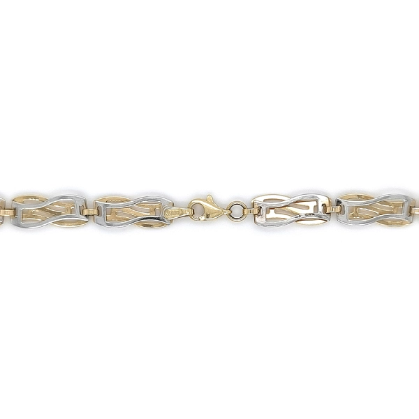 Gold Damenhalskette aus kombiniertem Gold