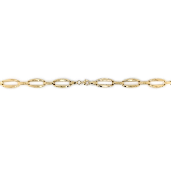 Gold Damenhalskette mit Zirkonen