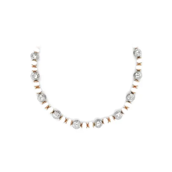 Halskette aus kombiniertem Gold