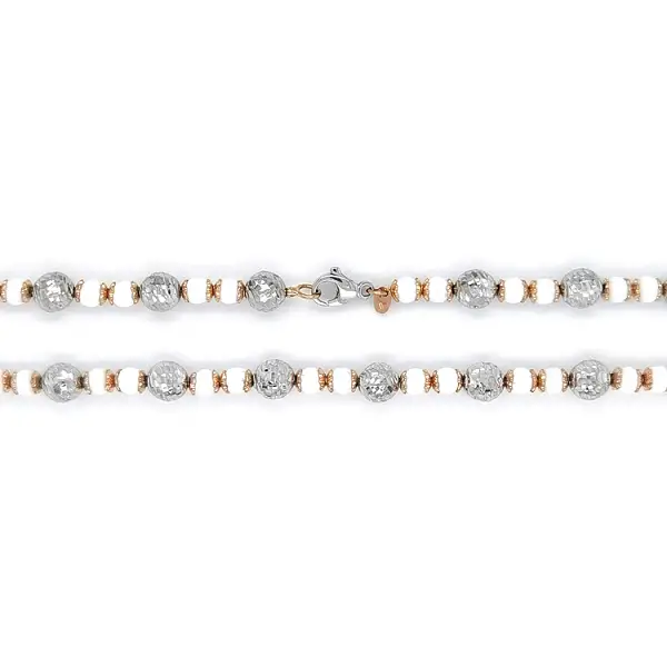 Halskette aus kombiniertem Gold