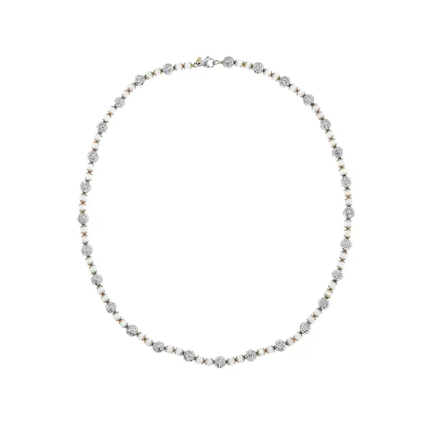 Halskette aus kombiniertem Gold